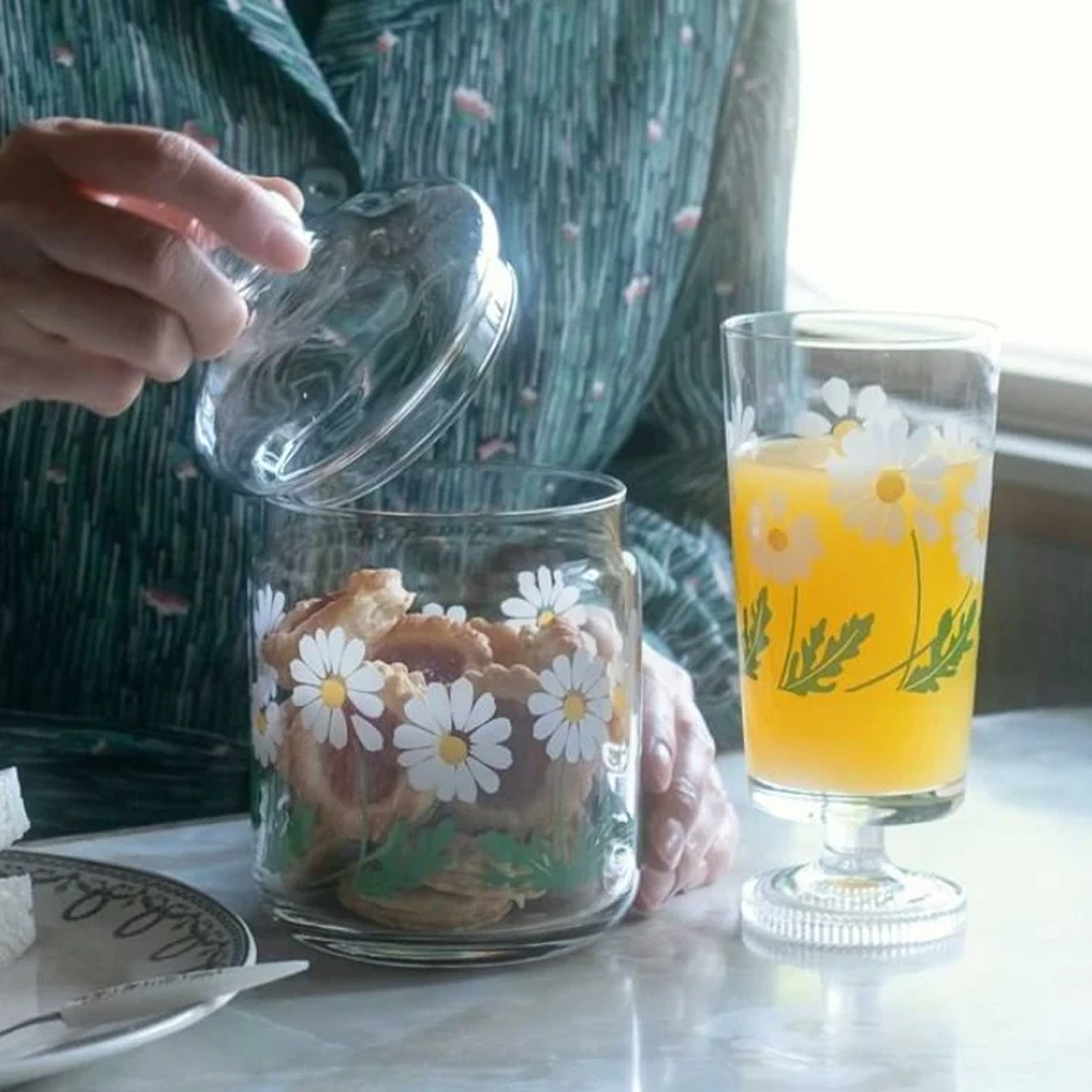 復古昭和風玻璃食物保存罐