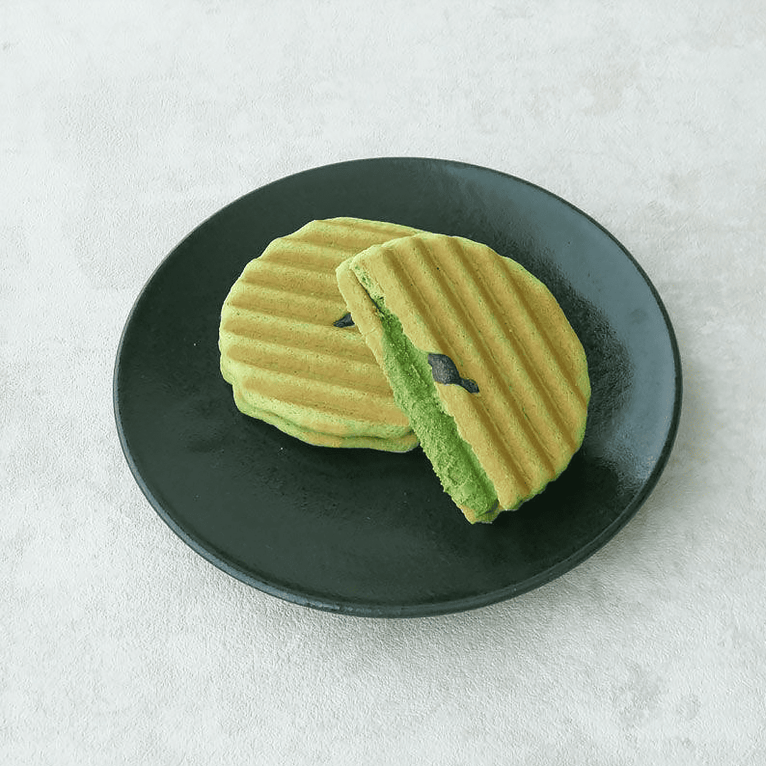 宇治抹茶波浪華夫餅乾