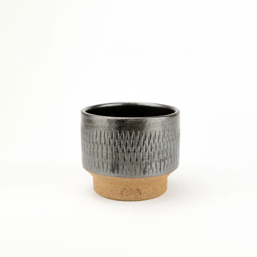 小石原燒黑甲茶杯