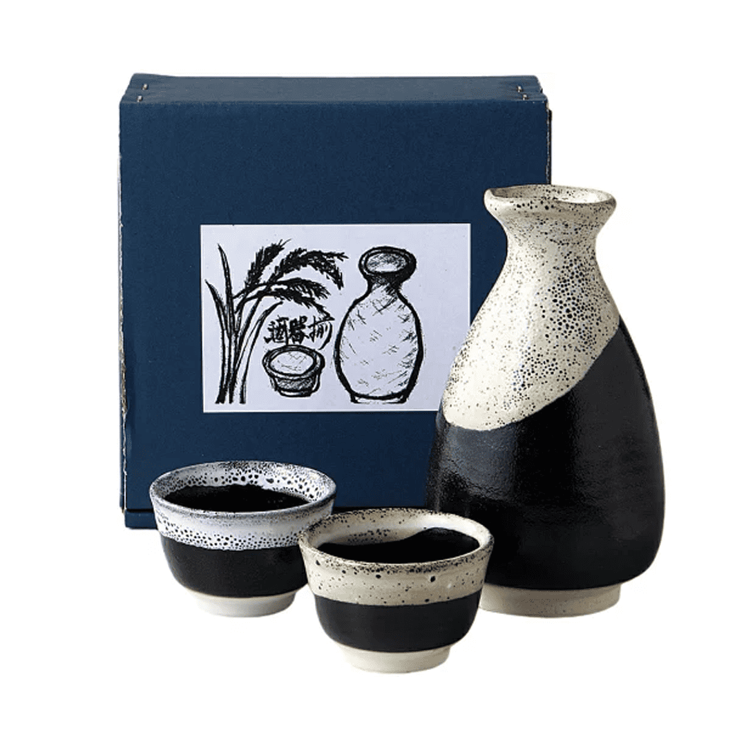 薩摩天目酒器組