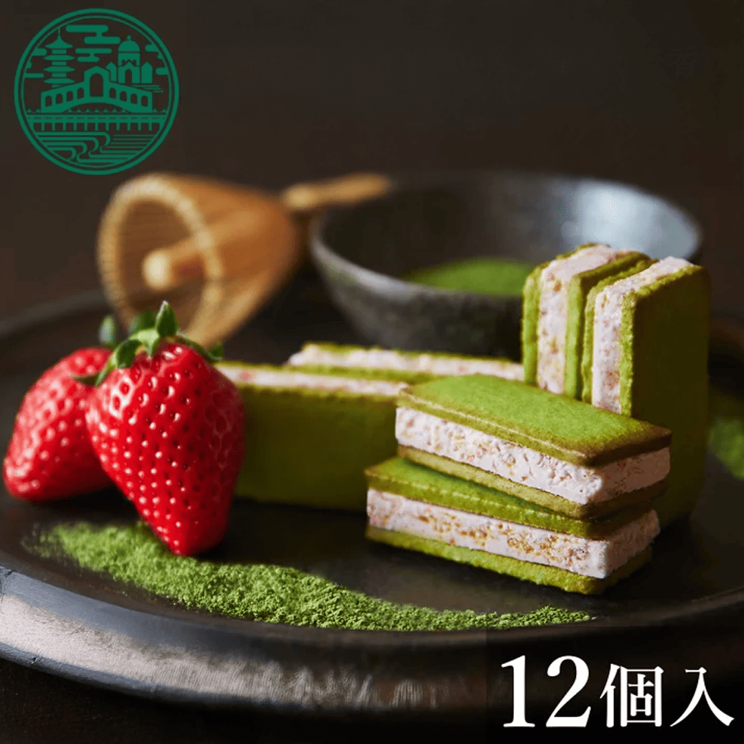 抹茶草莓夾心餅乾・12入