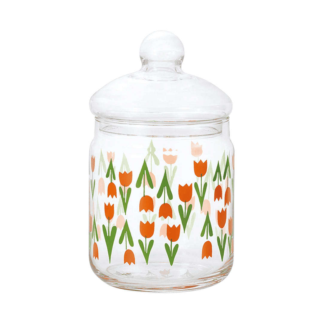 復古昭和風玻璃食物保存罐