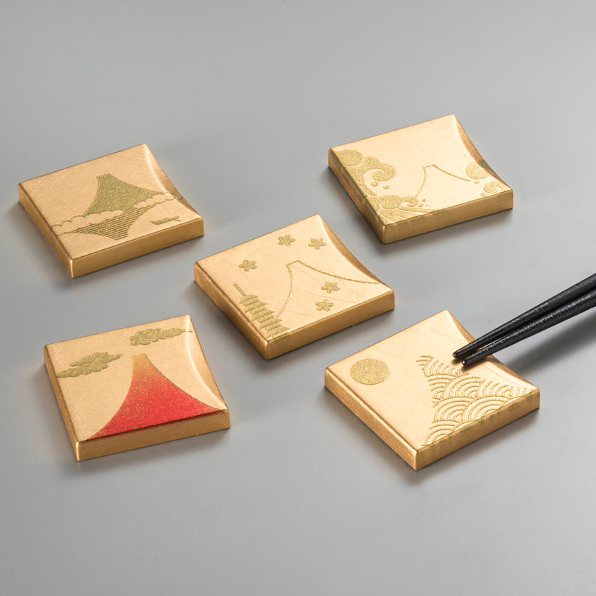 富士五景金箔招福筷架