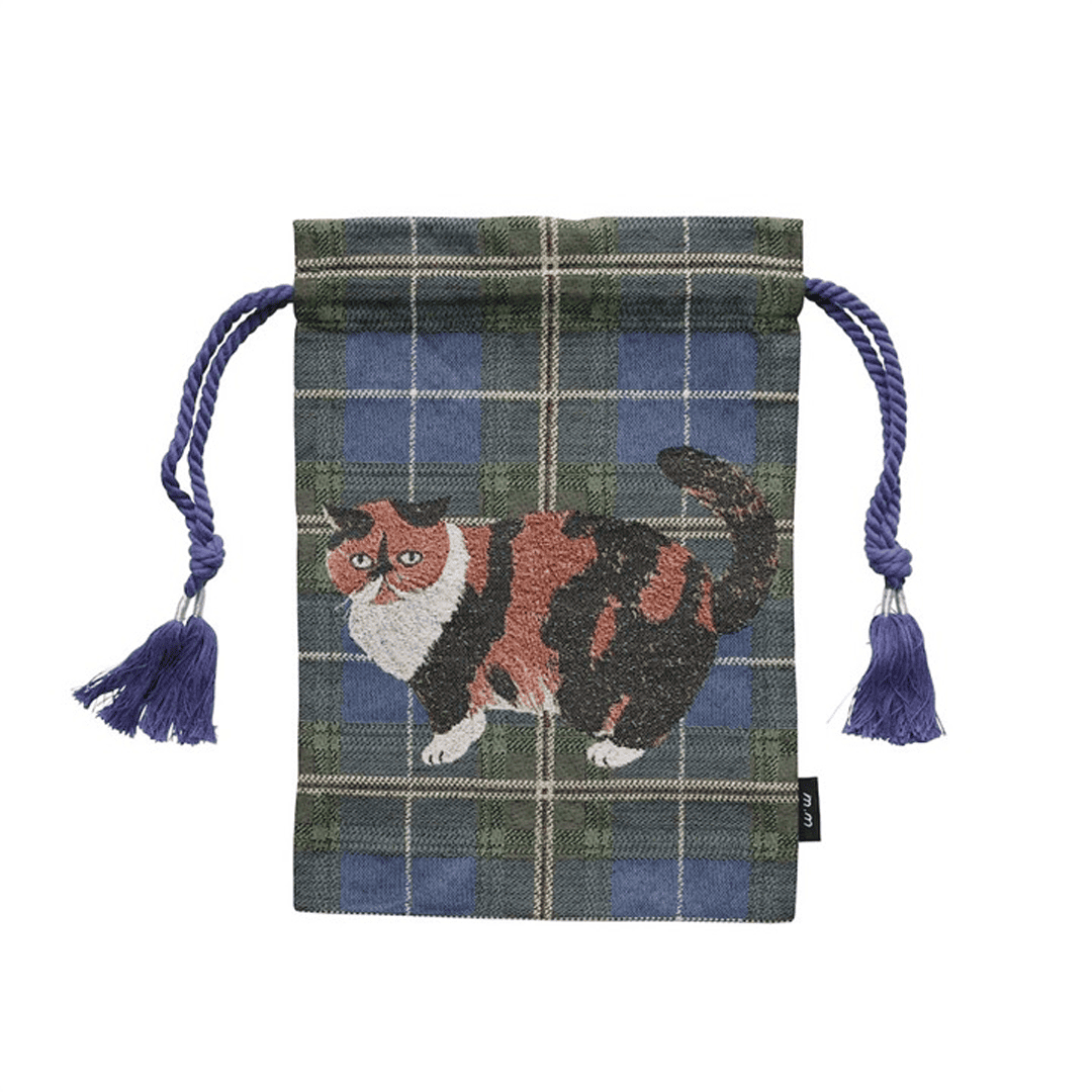 松尾美雪獨家設計貓咪束口袋