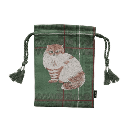 松尾美雪獨家設計貓咪束口袋