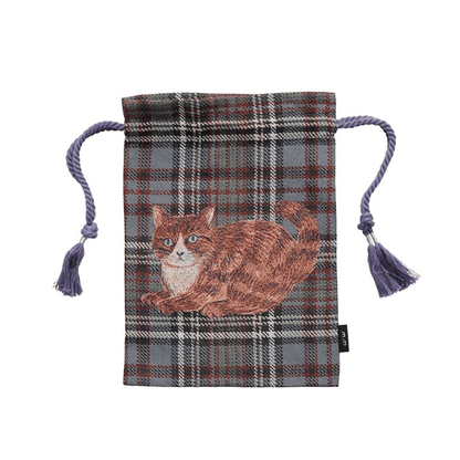 松尾美雪獨家設計貓咪束口袋