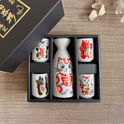 招財貓酒器組