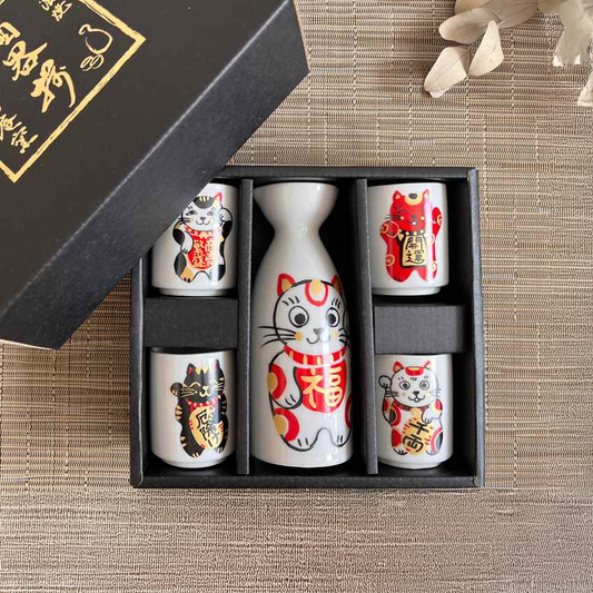 招財貓酒器組