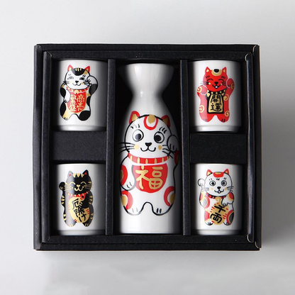 招財貓酒器組
