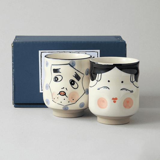 Okame&hyotoko 茶杯組