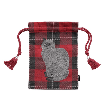 松尾美雪獨家設計貓咪束口袋