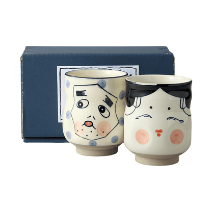 Okame&hyotoko 茶杯組
