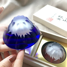 將圖片載入圖庫檢視器 【田島硝子】藍紅富士祝盃組 雙色富士山酒杯組

